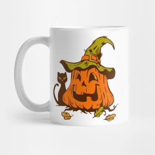 Halloween scary evil pumpkin funny pumpkin head Mug